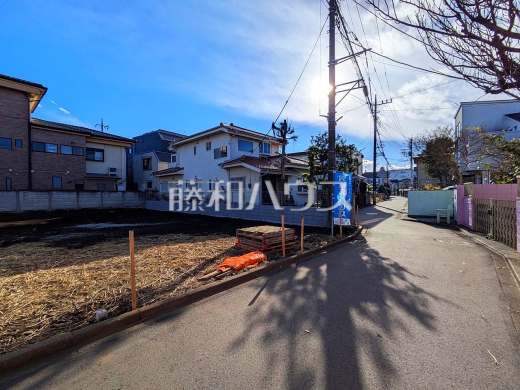 接道状況および現場風景　【三鷹市牟礼６丁目】