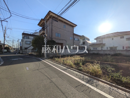 接道状況および現場風景　【三鷹市牟礼６丁目】