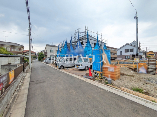 接道状況および現場風景　【小平市小川東町５丁目】