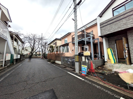 接道状況および現場風景　【練馬区南大泉１丁目】