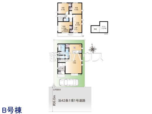 B号棟　間取図　【練馬区南大泉１丁目】