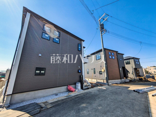 接道状況および現場風景　【新座市石神２丁目】