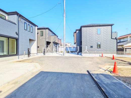 接道状況および現場風景　【新座市石神２丁目】