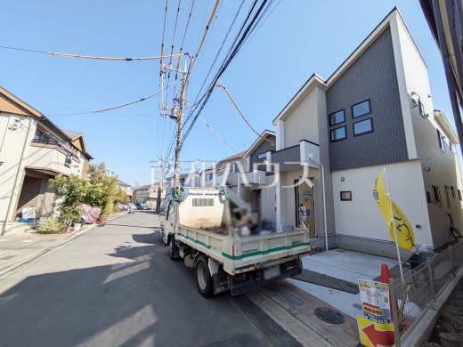 接道状況および現場風景　【府中市是政１丁目】