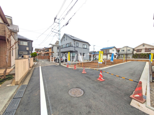 接道状況および現場風景　【立川市栄町２丁目】