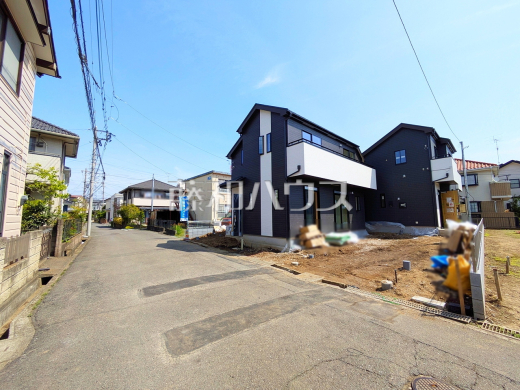接道状況および現場風景　【日野市落川】