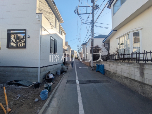 接道状況および現場風景　【練馬区向山４丁目】