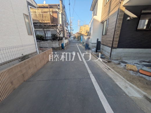 接道状況および現場風景　【練馬区向山４丁目】