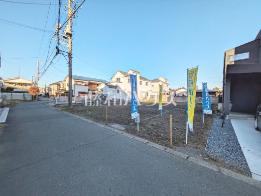 接道状況および現場風景　【八王子市中野山王１丁目】