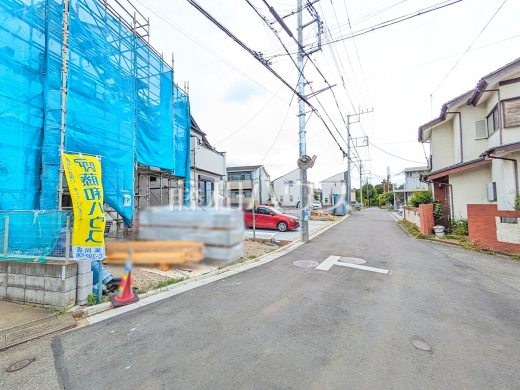 接道状況および現場風景　【東村山市恩多町１丁目】