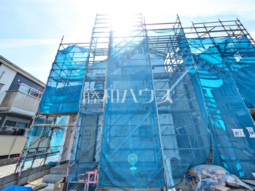 1号棟　外観　【東村山市恩多町１丁目】現在建築中の物件です！物件の内部構造などは今しか見られません。完成前の状態もご確認ください。是非ご見学のお問合せを！  