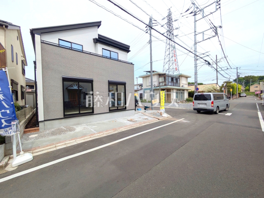 1号棟　接道状況および現場風景　【府中市多磨町２丁目】