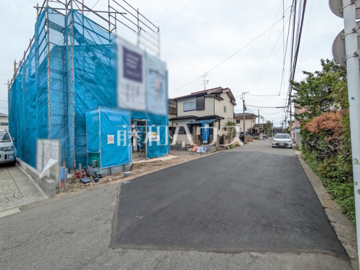 接道状況および現場風景　【小平市小川町１丁目】