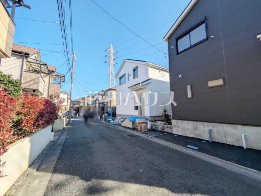 接道状況および現場風景　【練馬区大泉町３丁目】