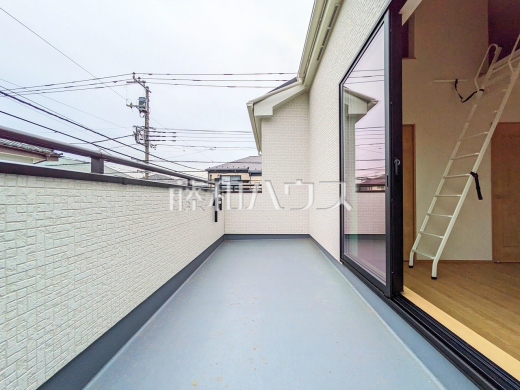 B号棟　バルコニー　【立川市栄町２丁目】