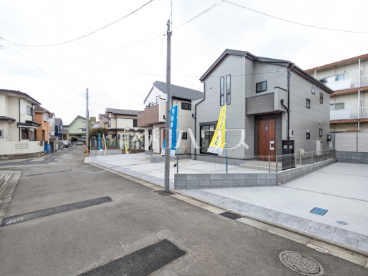 接道状況および現場風景　【立川市砂川町７丁目】