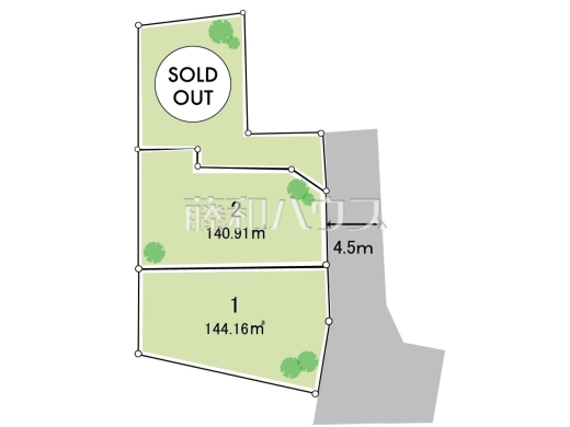 全体区画図　【立川市砂川町７丁目】
