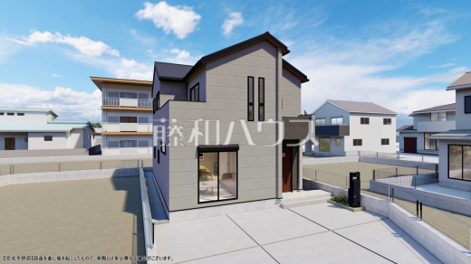 2号棟　完成予想図（外観）　【立川市砂川町７丁目】