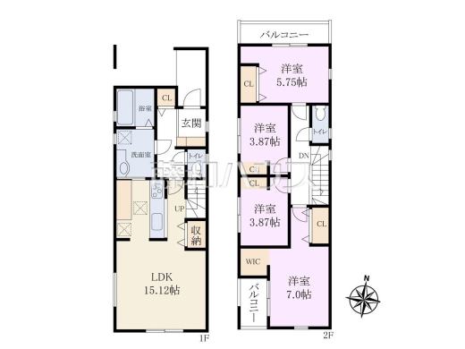 間取図　【小平市学園東町１丁目】 見学はしたいけど、なかなか時間が取れない・・・そんな方に出勤前や仕事終わりにマイホームを見学できるサポートをいたします。 