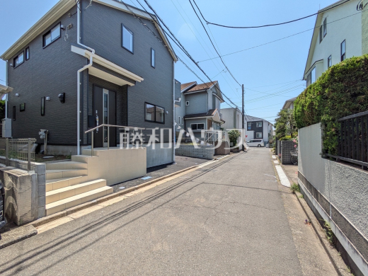 接道状況および現場風景　【小金井市東町５丁目】