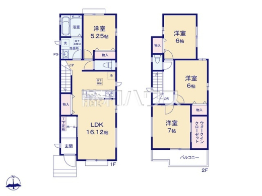 B号棟　間取図　【春日井市石尾台６丁目】