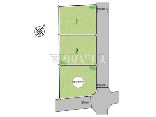 全体区画図　【三鷹市牟礼５丁目】