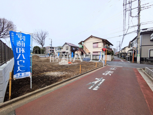 接道状況および現場風景　【三鷹市牟礼５丁目】