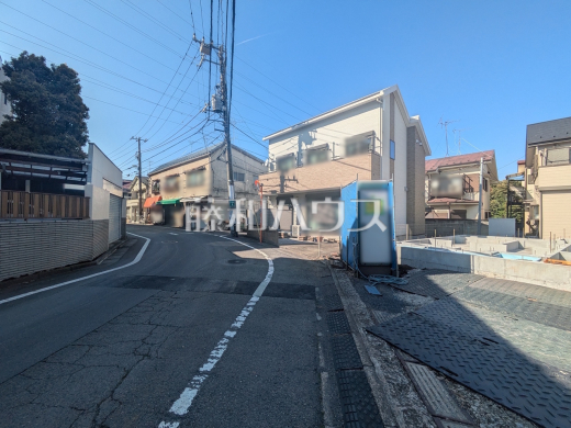 接道状況および現場風景　【三鷹市井の頭１丁目】