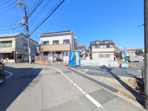 接道状況および現場風景　【三鷹市井の頭１丁目】