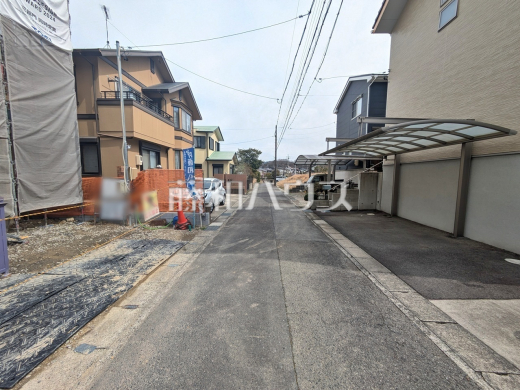 接道状況および現場風景　【春日井市高座台４丁目】