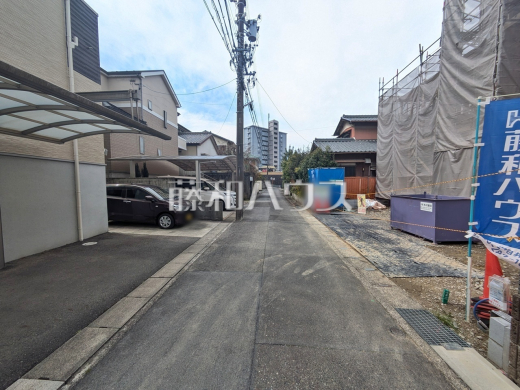 接道状況および現場風景　【春日井市高座台４丁目】