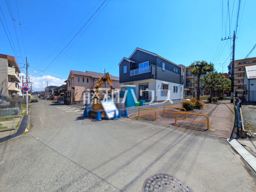 接道状況および現場風景　【東大和市新堀３丁目】