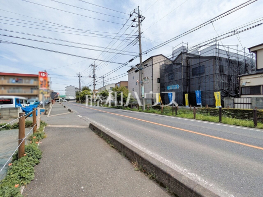 接道状況および現場風景　【新座市新堀１丁目】