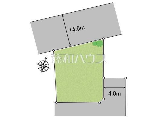 南側通路につき、将来も遮られない『光の通り道』
区画図　【新座市新堀１丁目】