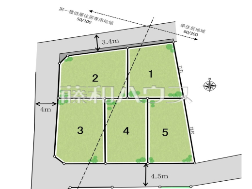 全区画 整形地【西東京市中町６丁目】