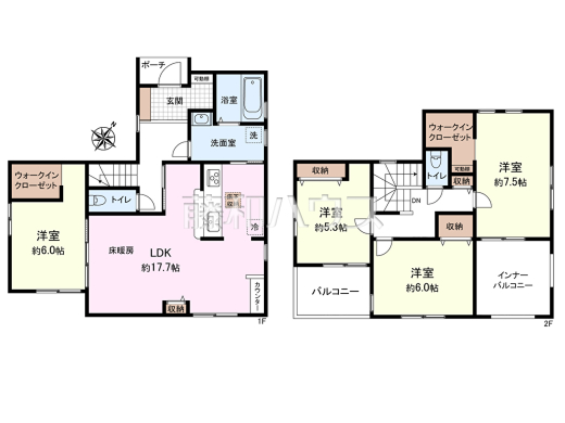 間取図　【新座市あたご３丁目】