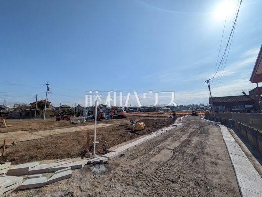 接道状況および現場風景　【清瀬市下宿２丁目】