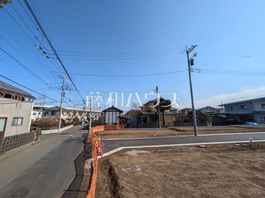 接道状況および現場風景　【清瀬市下宿２丁目】