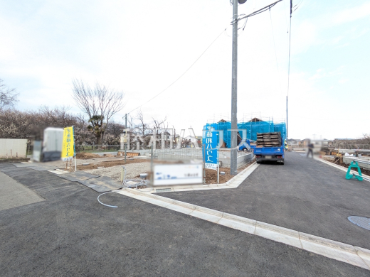 接道状況および現場風景　【八王子市弐分方町】