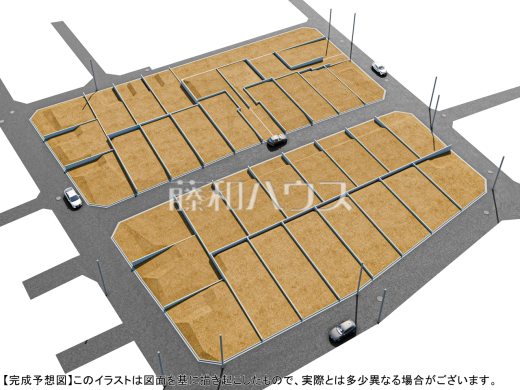 造成完了予想図　【調布市佐須町５丁目】