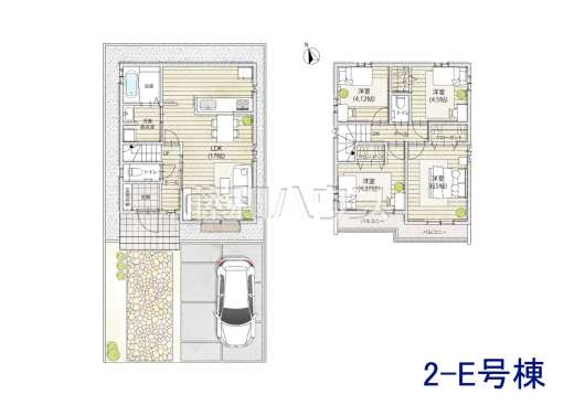 2E号棟　間取図　【調布市佐須町５丁目】