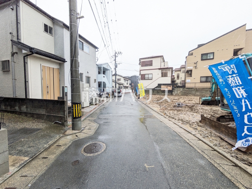 接道状況および現場風景　【福岡市城南区田島３丁目】