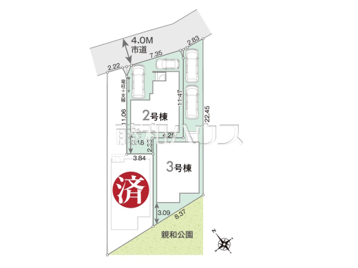 全体区画図　【福岡市博多区新和町２丁目】