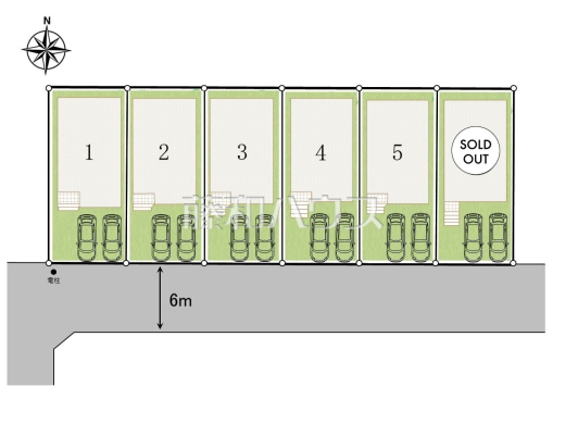 全体区画図　【日野市落川】