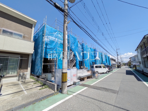 接道状況および現場風景　【日野市落川】