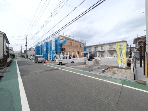接道状況および現場風景　【日野市落川】