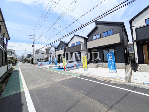 接道状況および現場風景　【日野市落川】