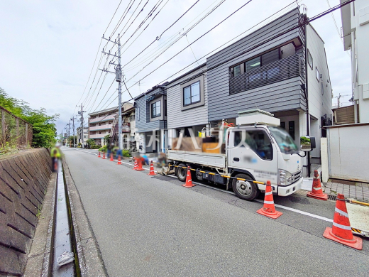 接道状況および現場風景　【日野市大字日野】