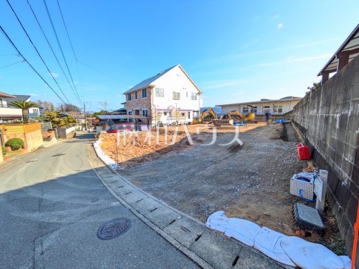 接道状況および現場風景　【福岡市南区老司５丁目】