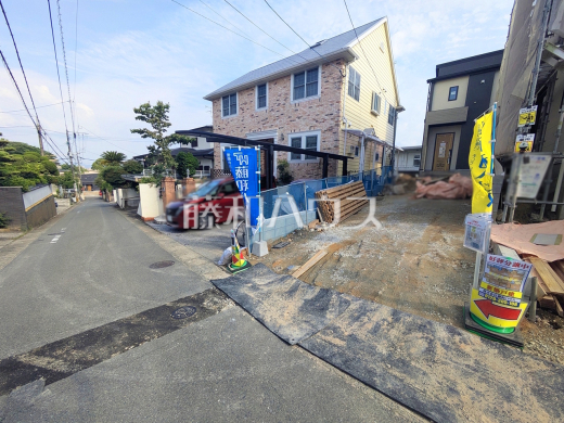 接道状況および現場風景　【福岡市南区老司５丁目】